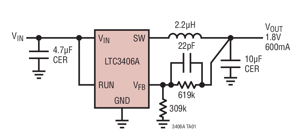 LTC3406AӦͼһ